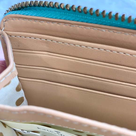 Kate Spade Light Blue Large Zip Around Continental Wallet with Original Tags - Picture 11 of 16